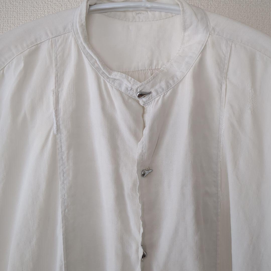 d*2様 Antique French linen アンティーク シャツワンピー