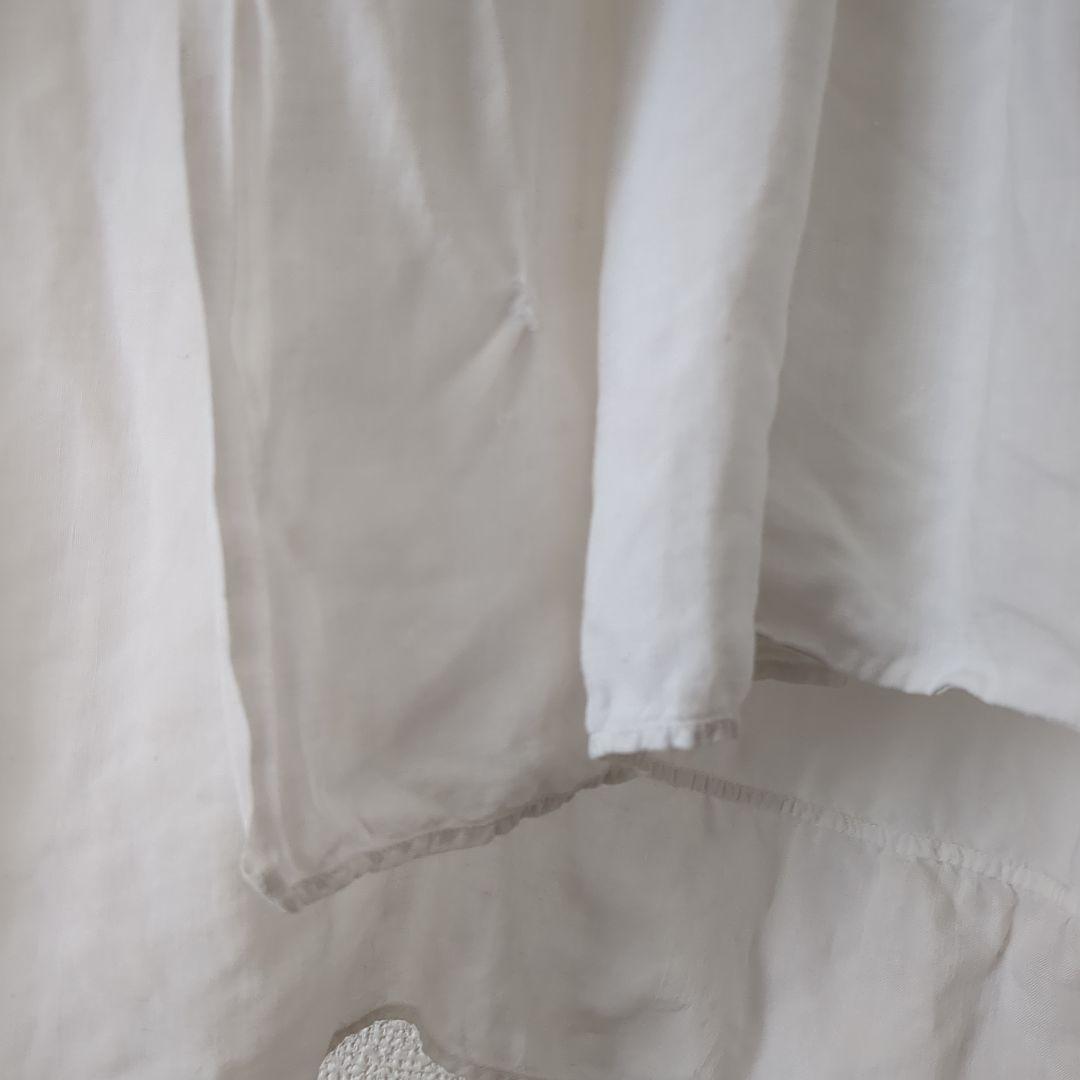 d*2様 Antique French linen アンティーク シャツワンピー