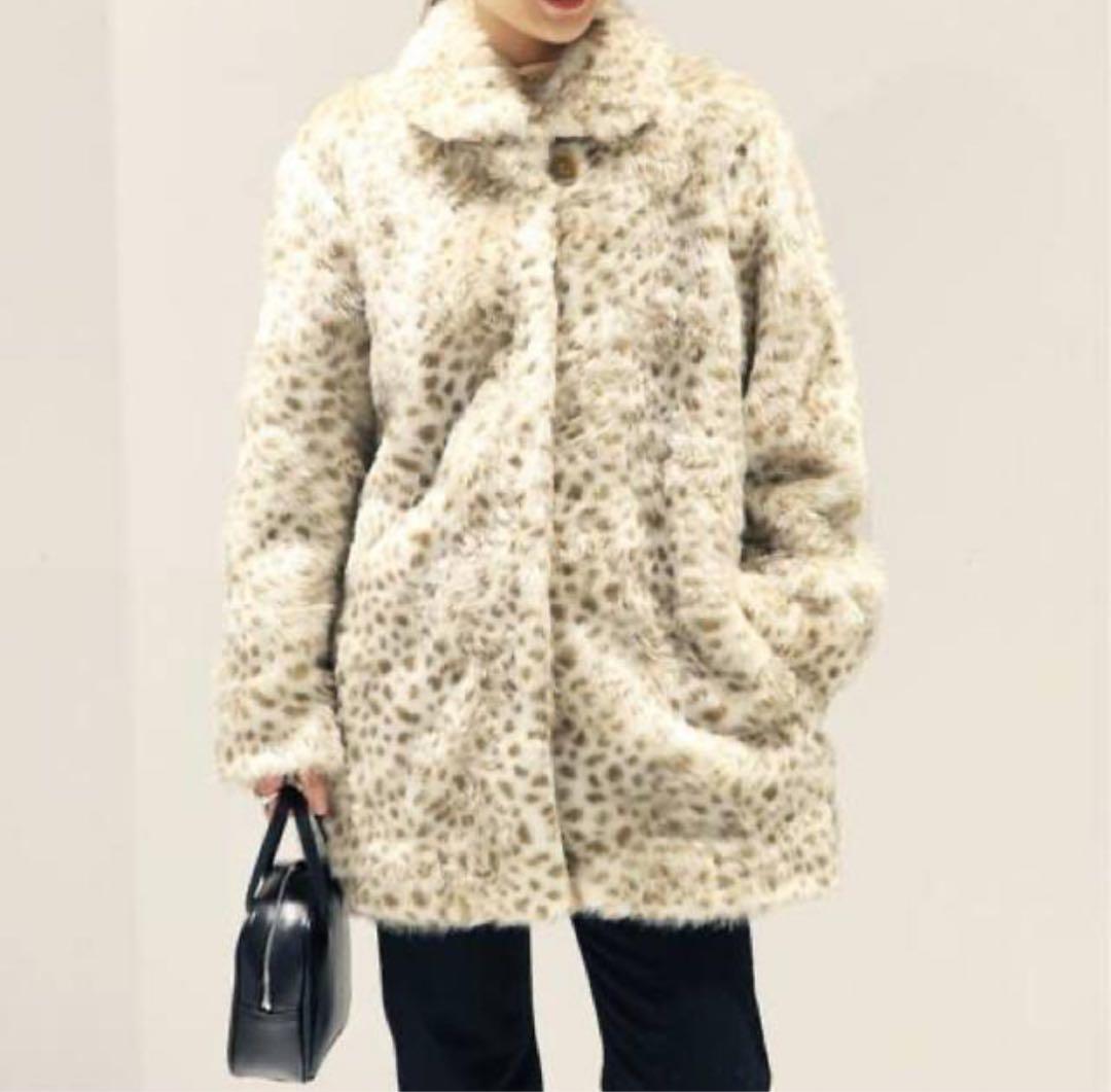 エディットフォールル　ダルメシアン　フェイクファーコート