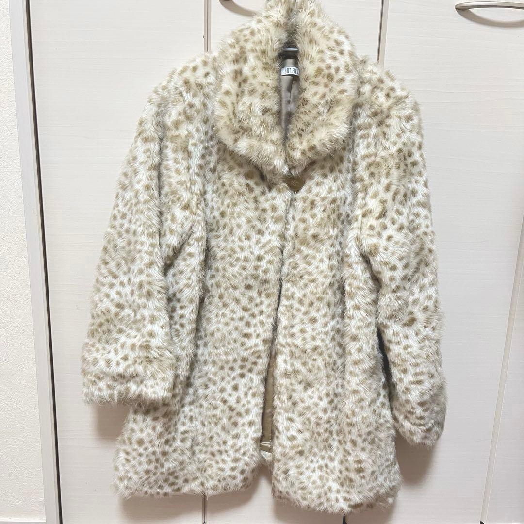 エディットフォールル　ダルメシアン　フェイクファーコート