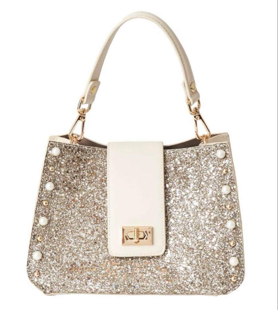 ダイアナ　ショルダーバッグ　daiana パーティーバッグ　グリッター　ハンド