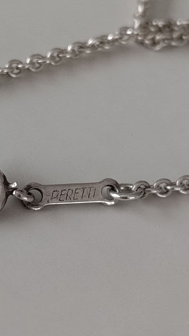 ティファニーラージオープンハートロングネックレスSV925 Box付き