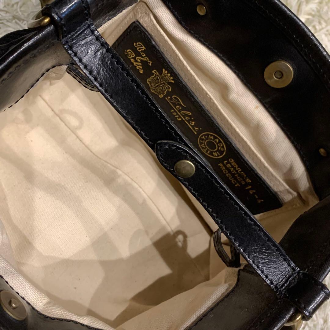 美品✨フェリージ ショルダーバッグ 2way ナイロン ブラック