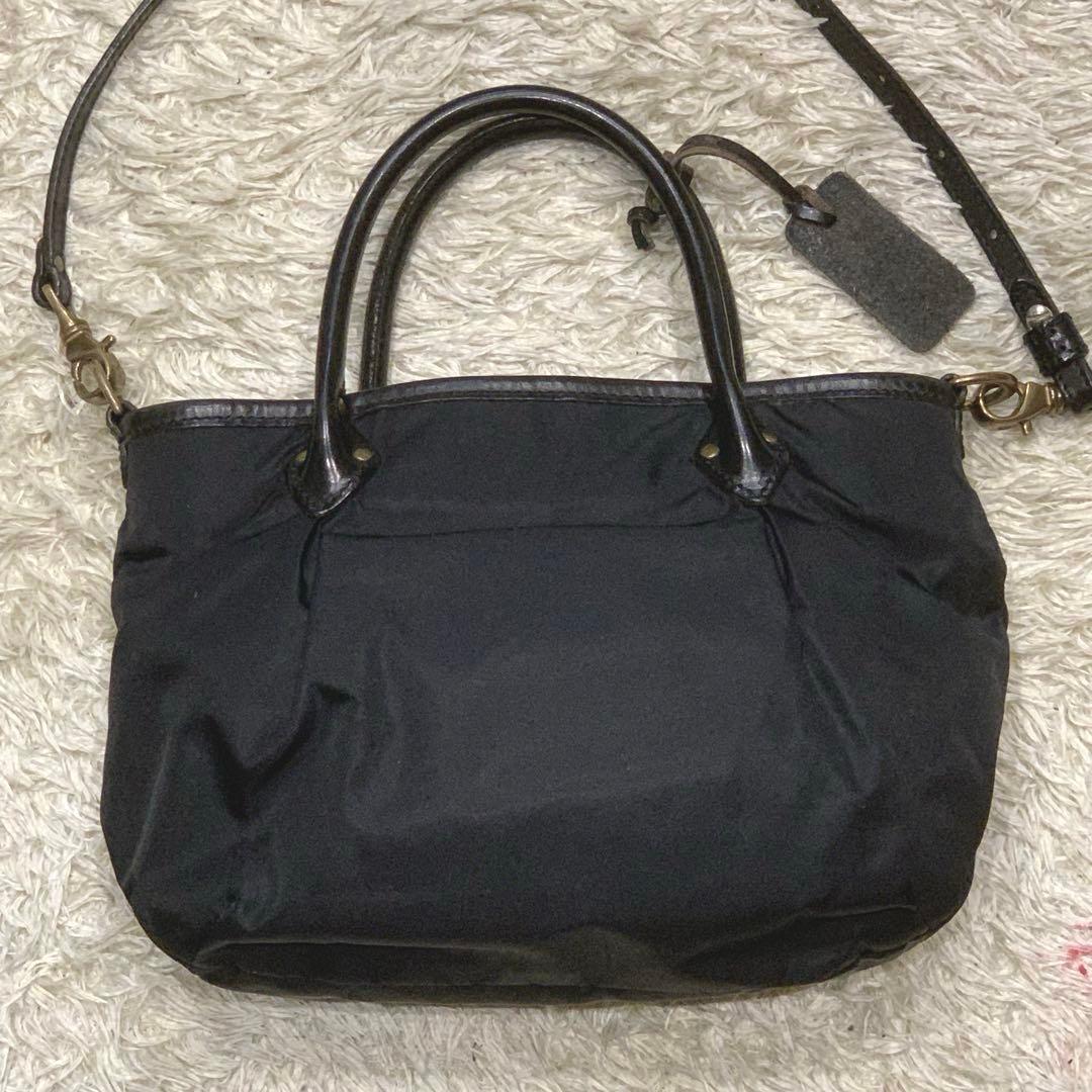 美品✨フェリージ ショルダーバッグ 2way ナイロン ブラック