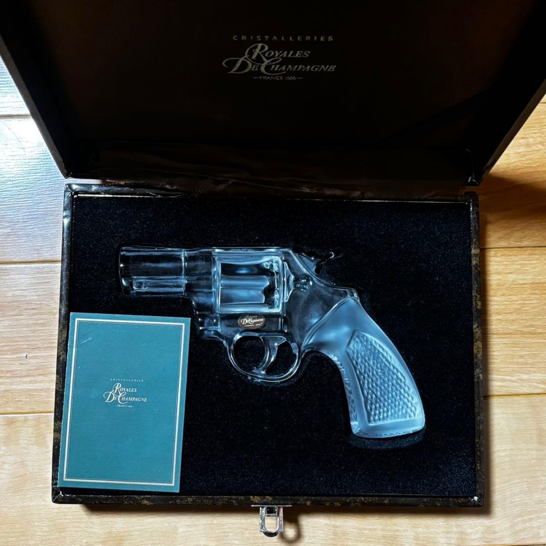 美品 ロイヤル ド シャンパーニュ リボルバー 銃 クリスタル ガン
