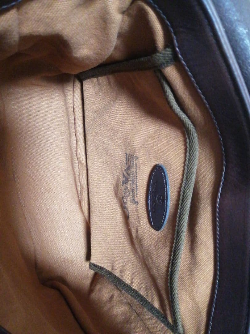 訳あり vasco レザーポストマンショルダーバッグ 刻印あり VS-247L