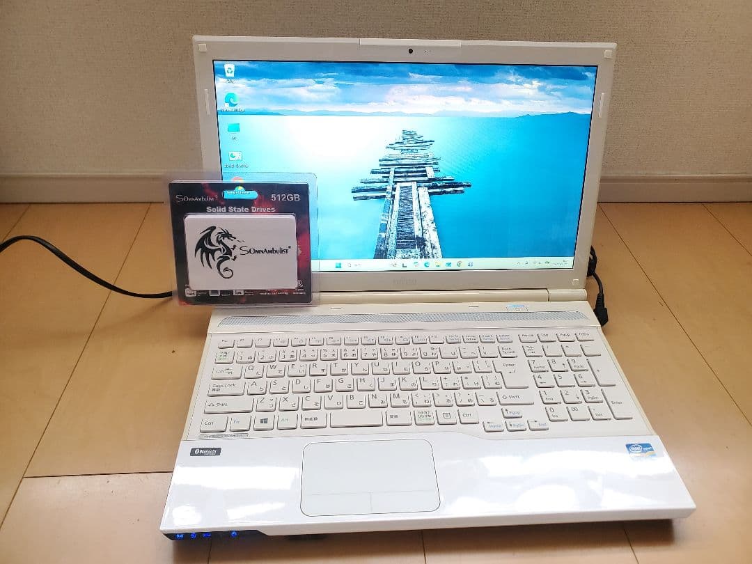 超高速富士通/Corei7/SSD512GB/メモリ16GB/オフィス2021