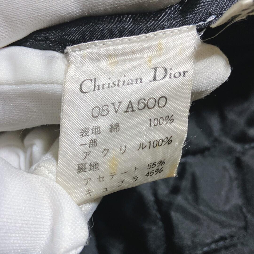 クリスチャンディオール　キルティング　ファーコート　ロング　袖ファー　ブラック