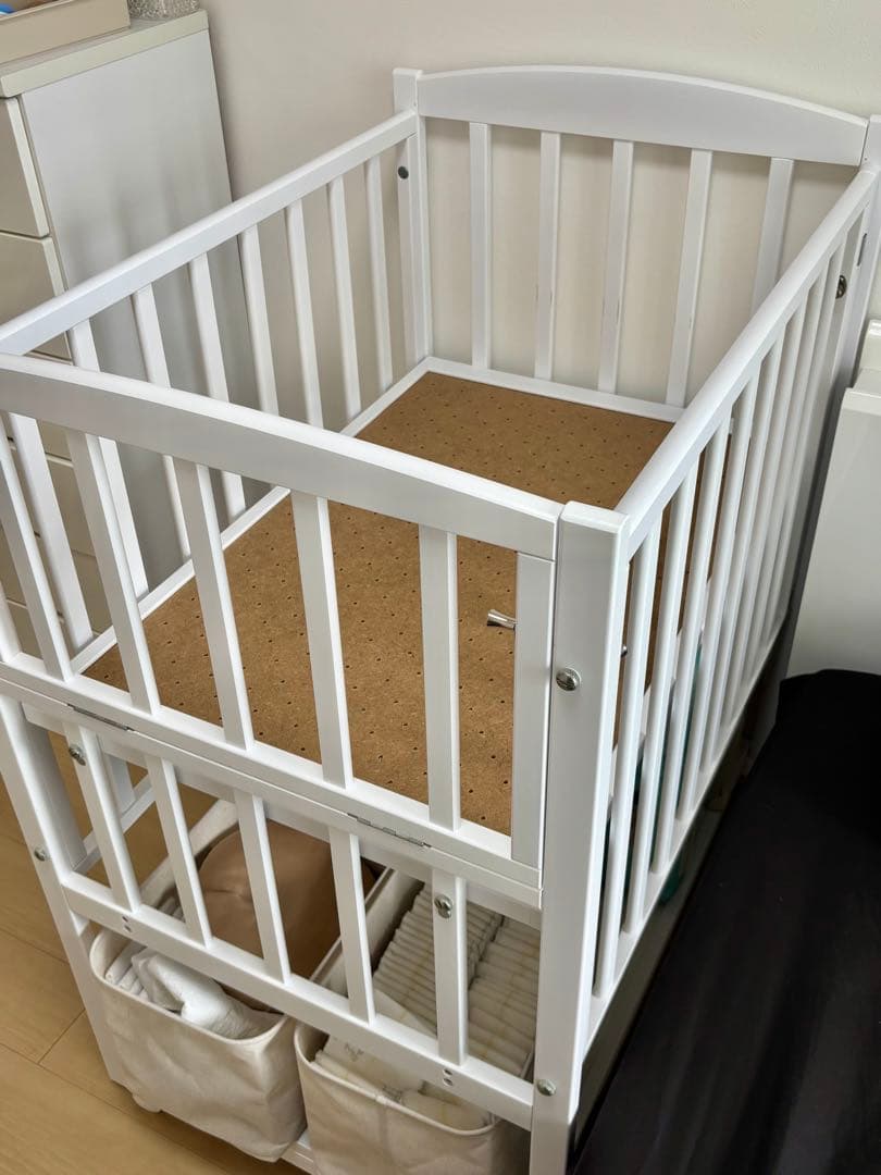 【極美品】カトージプレミアムライン ハイタイプ ツーオープン ミニベッド