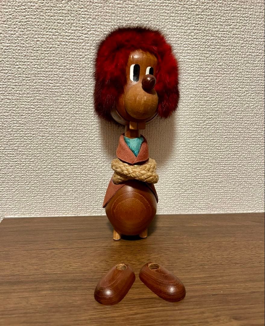 ヴィンテージ　ノギンス　デンマーク　チーク【2体セット】