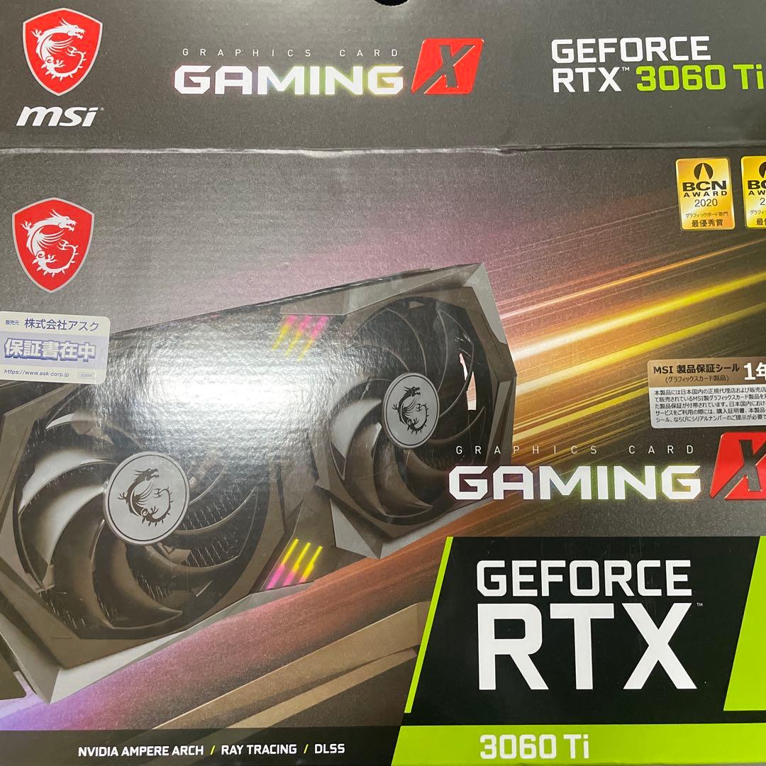 グラフィックボード・グラボ・ビデオカード MSI GeForce RTX 3060 Ti GAMING X 8G LHR