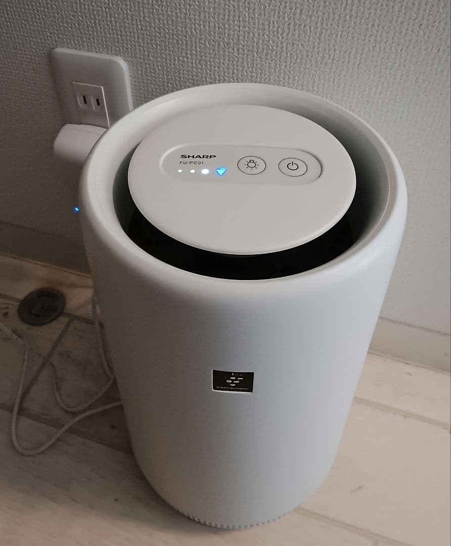 シャープ プラズマクラスター7000搭載 空気清浄機 6畳 FU-PC01-W