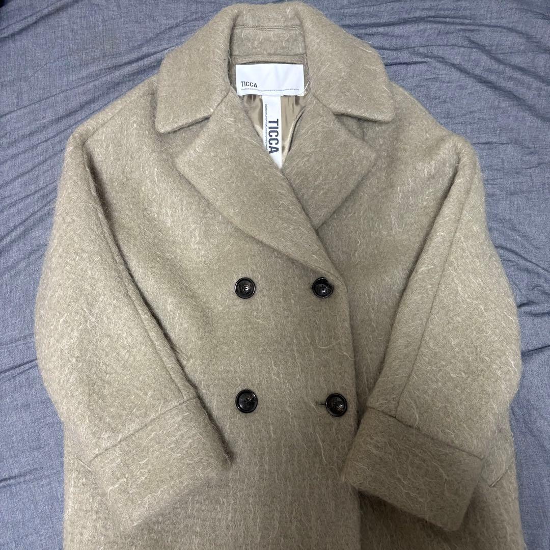 【タグ付き新品】TICCA 別注モヘヤ混テントコート