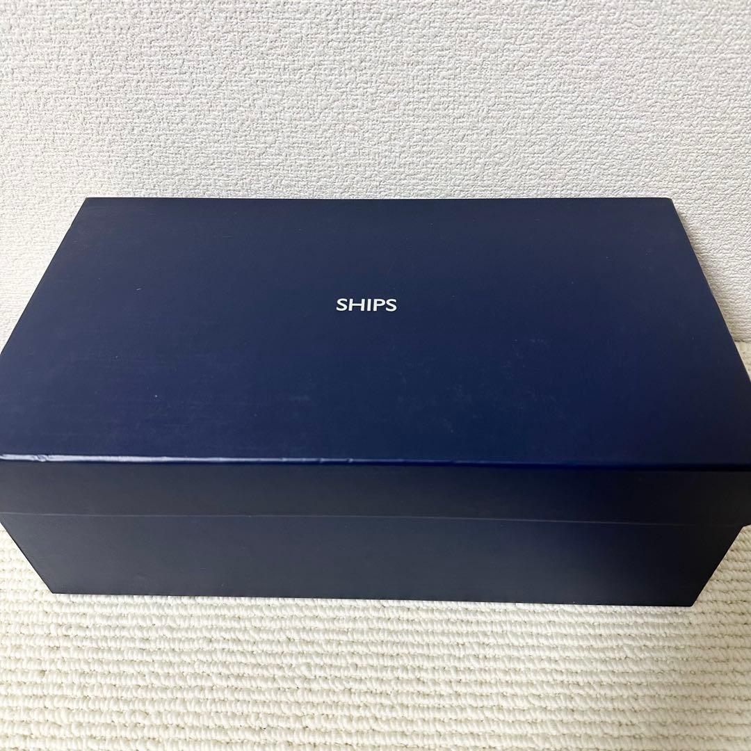 SHIPS ノルウェージャン Uチップ シューズ スエード カーキ レザー