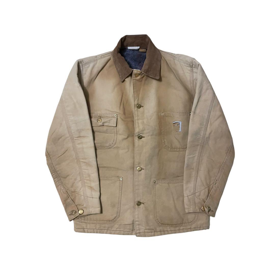 CarharttカーハートチョアコートダックジャケットブランケットUSAフェード