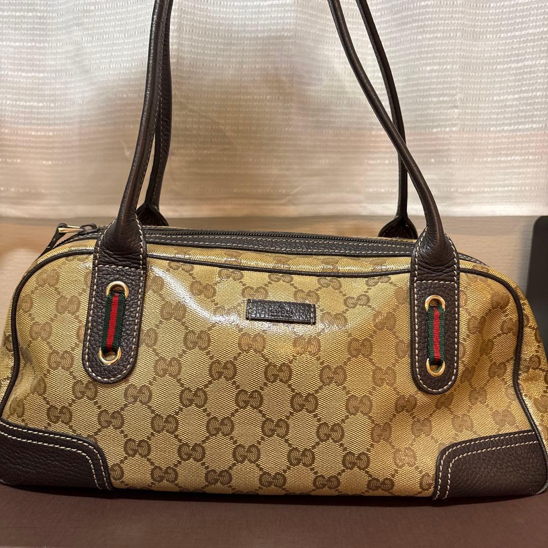GUCCi GGマーク　クリスタル　シェリーライン　トートバッグ