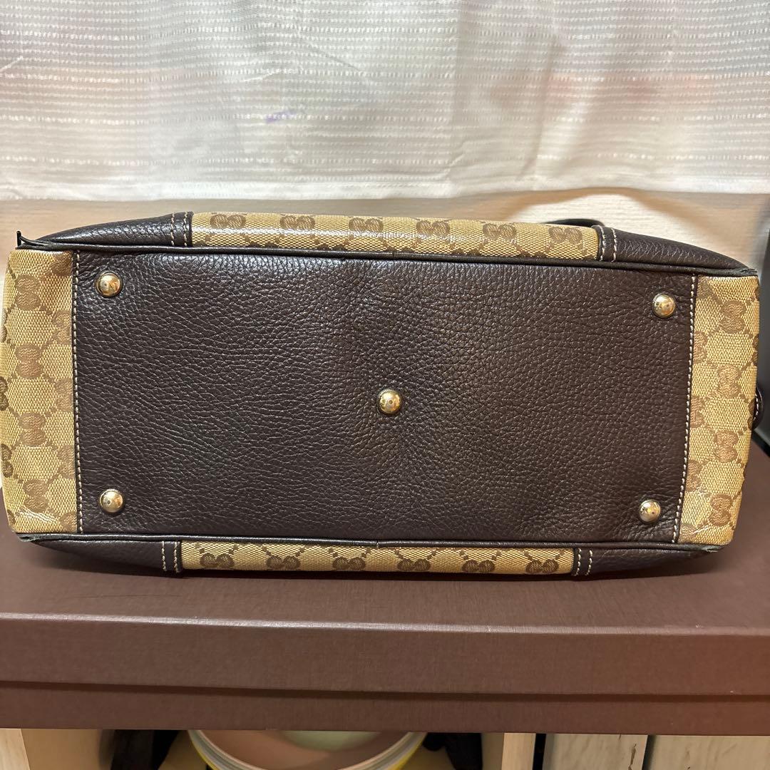 GUCCi GGマーク　クリスタル　シェリーライン　トートバッグ