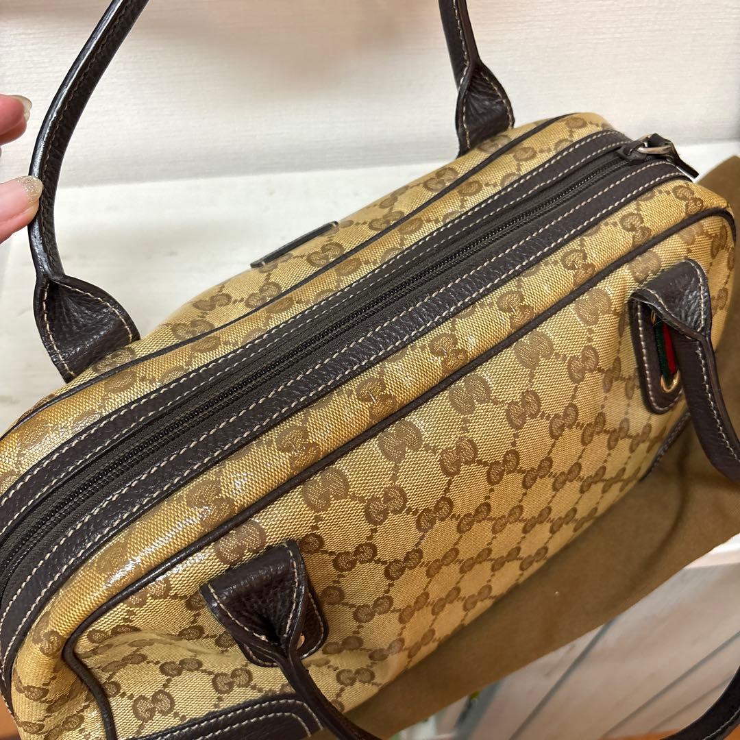 GUCCi GGマーク　クリスタル　シェリーライン　トートバッグ