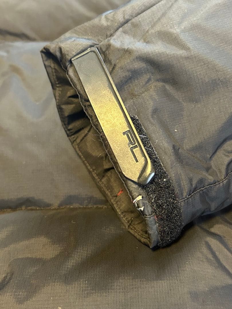 POLO RALPH LAUREN ダウンジャケット S 黒×赤 ビッグポニー