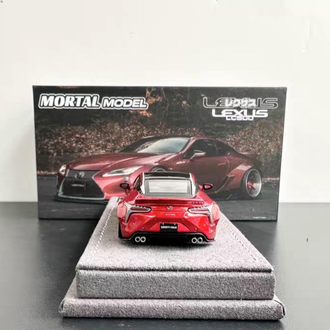 【限定299】Mortal 1/64 レクサス LC500（レッド）