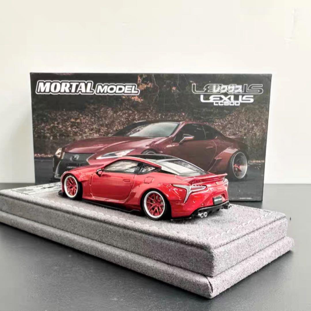 【限定299】Mortal 1/64 レクサス LC500（レッド）