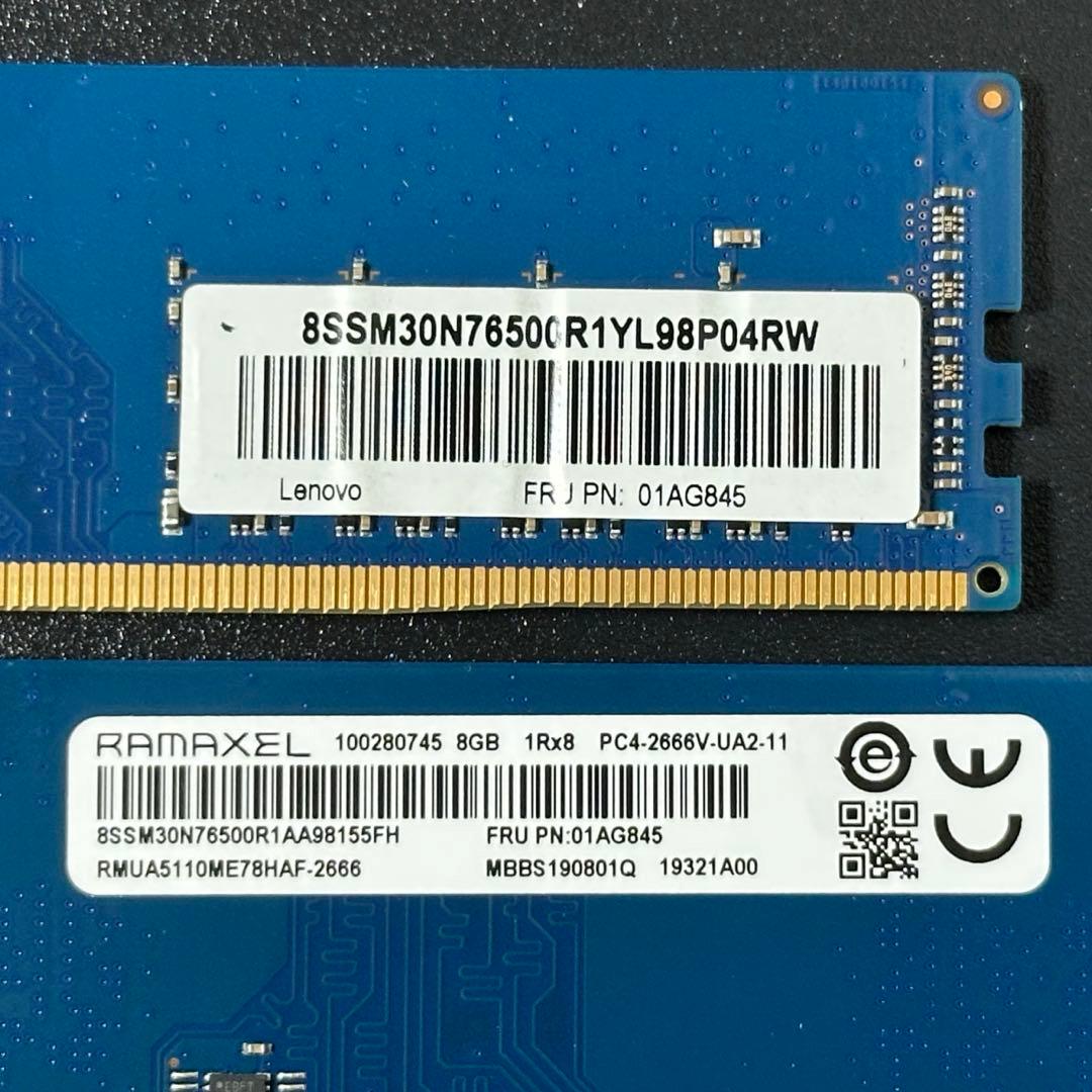 【動作保証】DDR4-2666 16GB(8GB×2) RAMAXEL p82