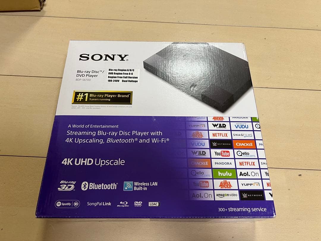 プレーヤー SONY Blu-ray Player 4K UHD BDP-S6700
