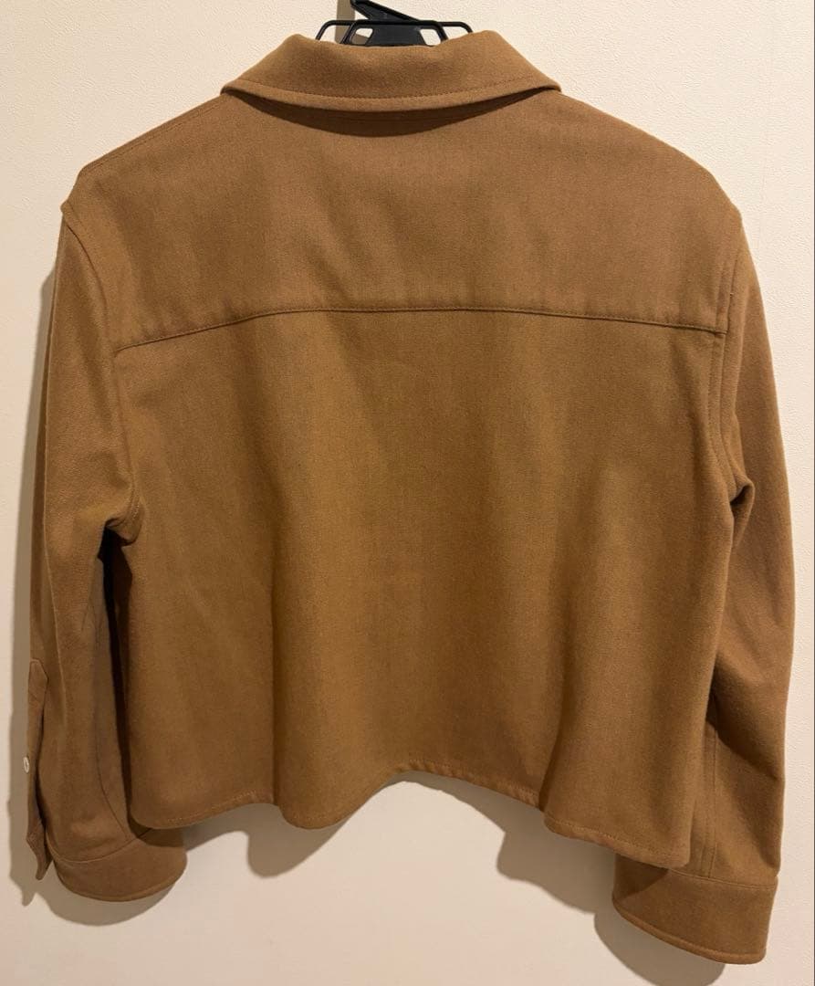 MARNI マルニ クロップド丈 シャツ ジャケット キャメル 42