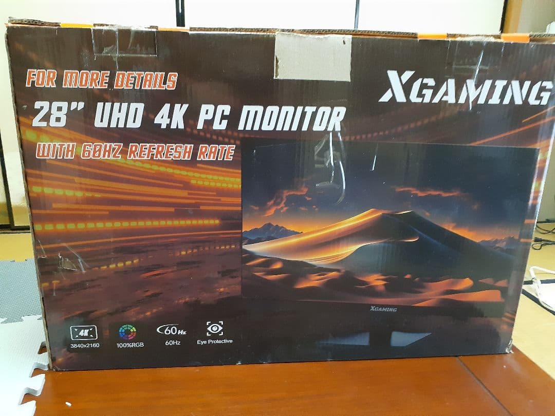 XGaming 28インチ 4k モニター UHD 60Hz 4ms ゲーミング