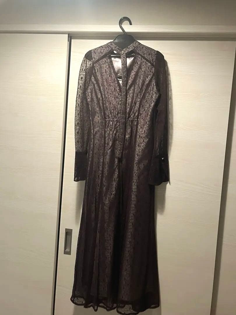 【niana】バックオープンジオメトリックドレス パーティードレス 結婚式