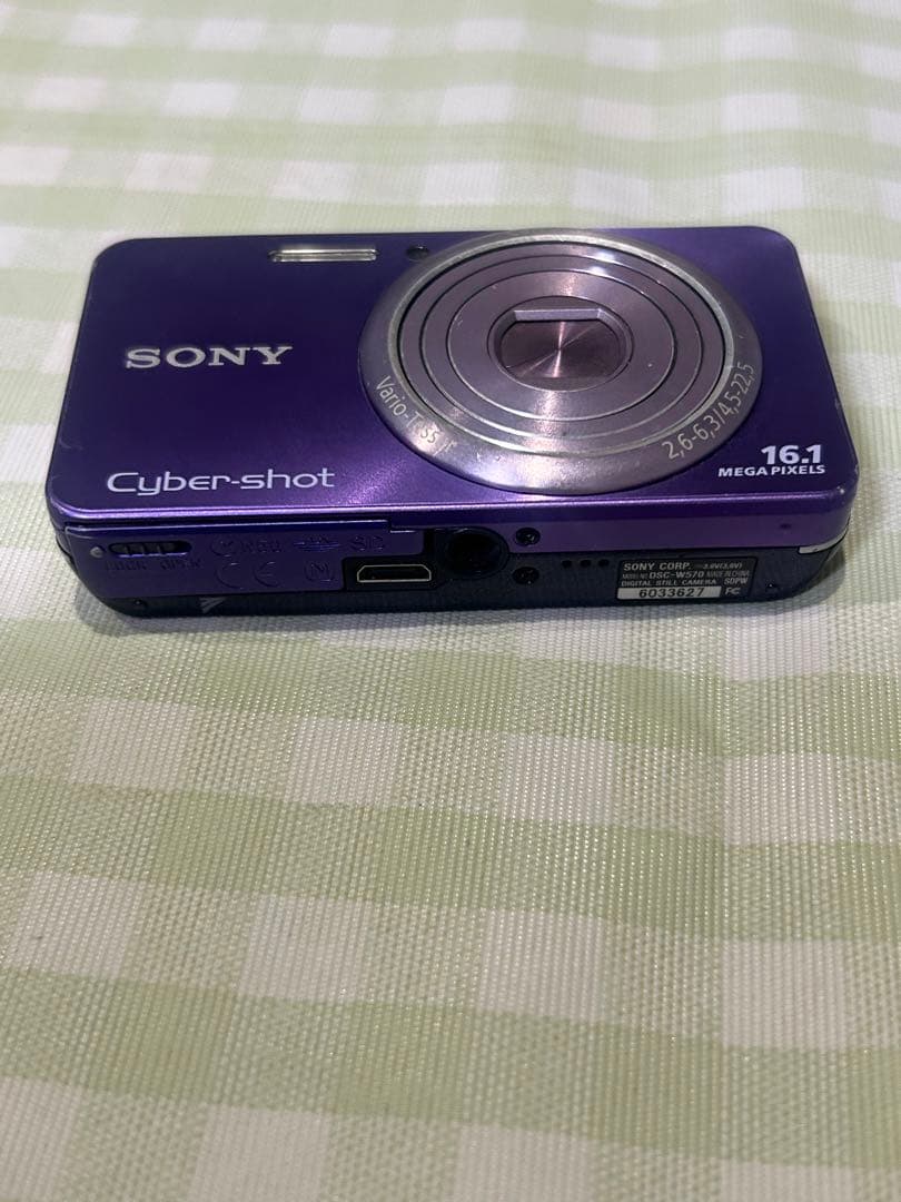 SONY Cyber-shot 16.1メガピクセル 紫