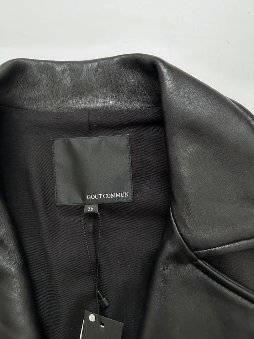 【新品未使用】goutcommunラムレザーライダースジャケット滝沢眞紀子