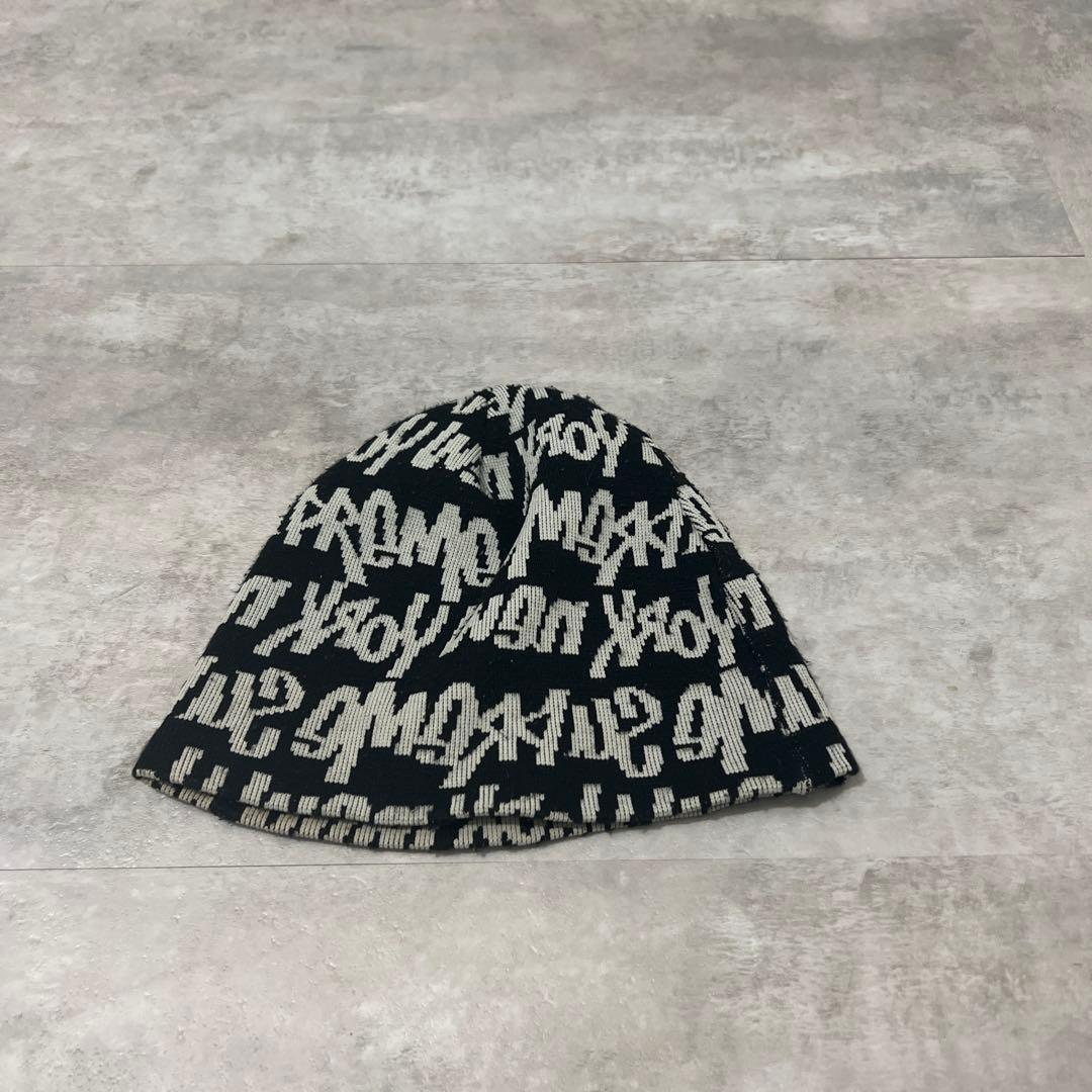 ロゴデザイン ビーニー帽 ブラック