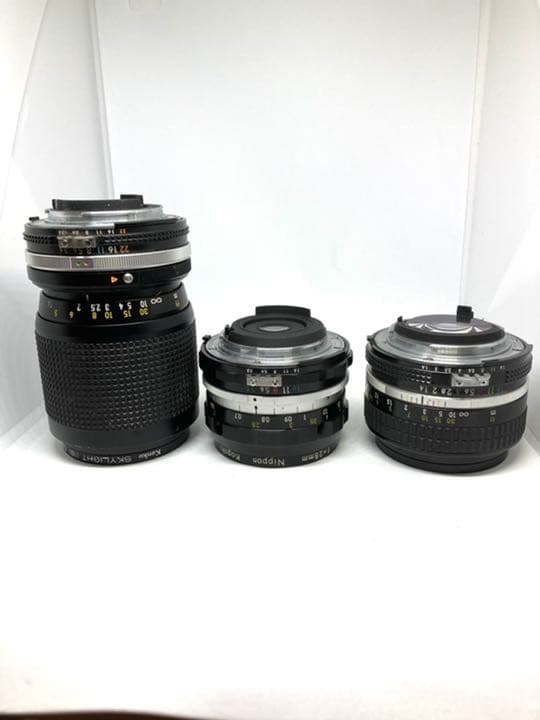 美品動作品 Nikon FA + NIKKORオールドレンズ3本 セット