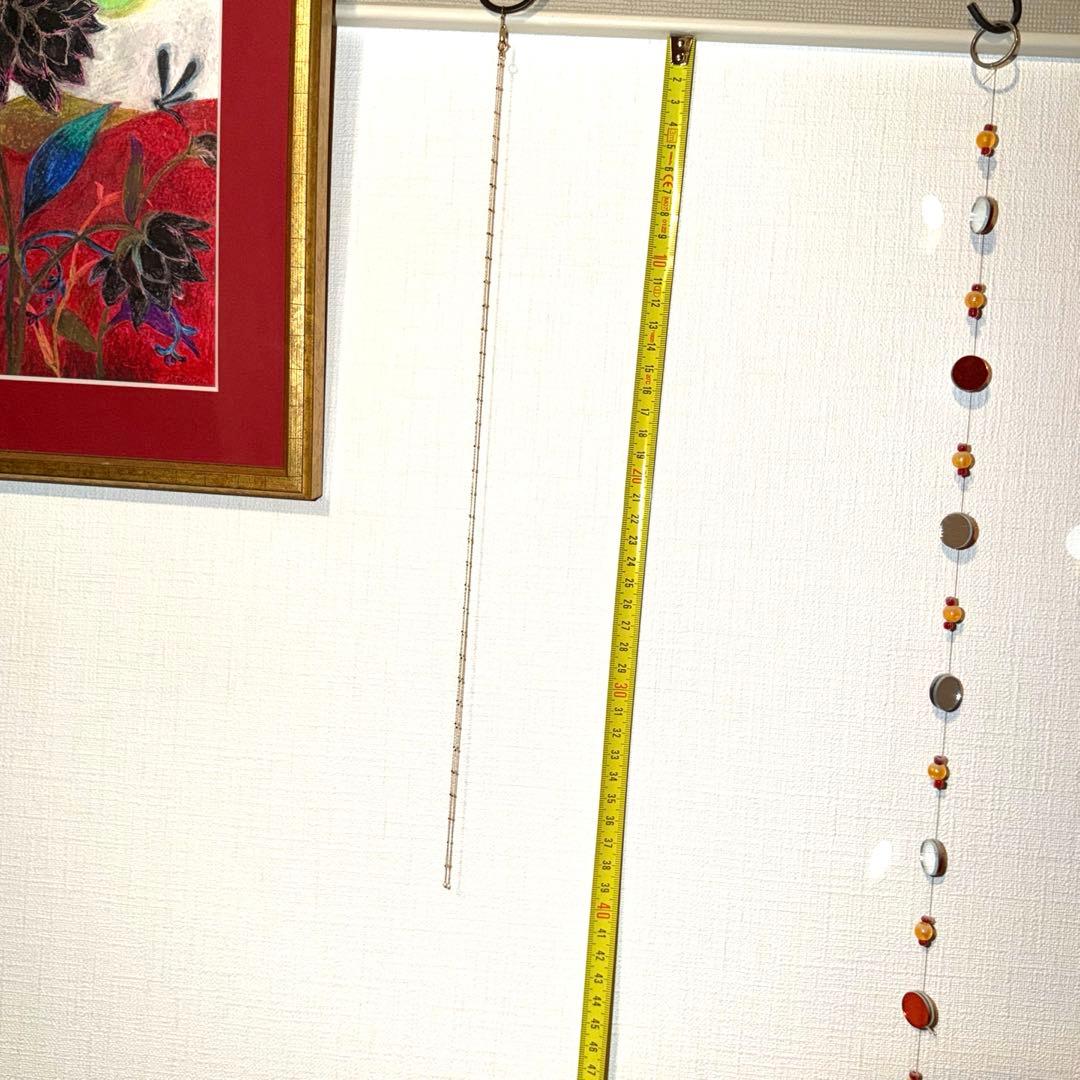 ete k10 ゴールドロングチェーンネックレス 40cm 【刻印あり】