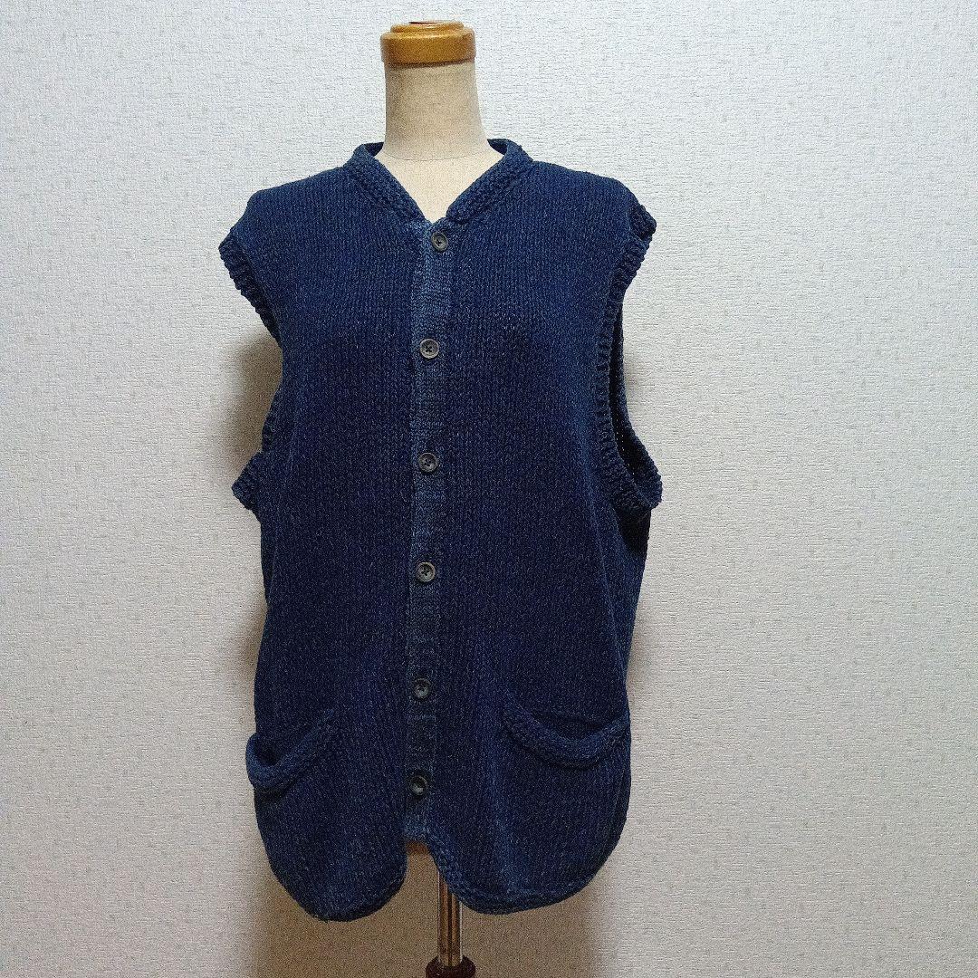 ユロさま専用 45rpm DASH 藍染ハンドニットベスト