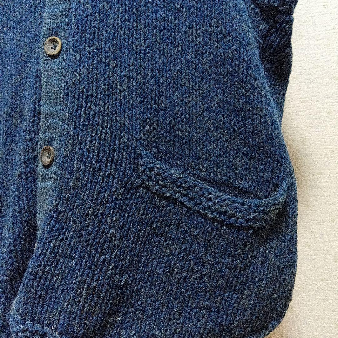 ユロさま専用 45rpm DASH 藍染ハンドニットベスト