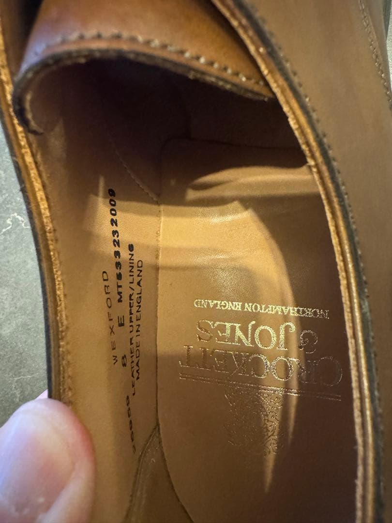 【新品】クロケット&ジョーンズ　Ｕチップ　ブラウンの革靴