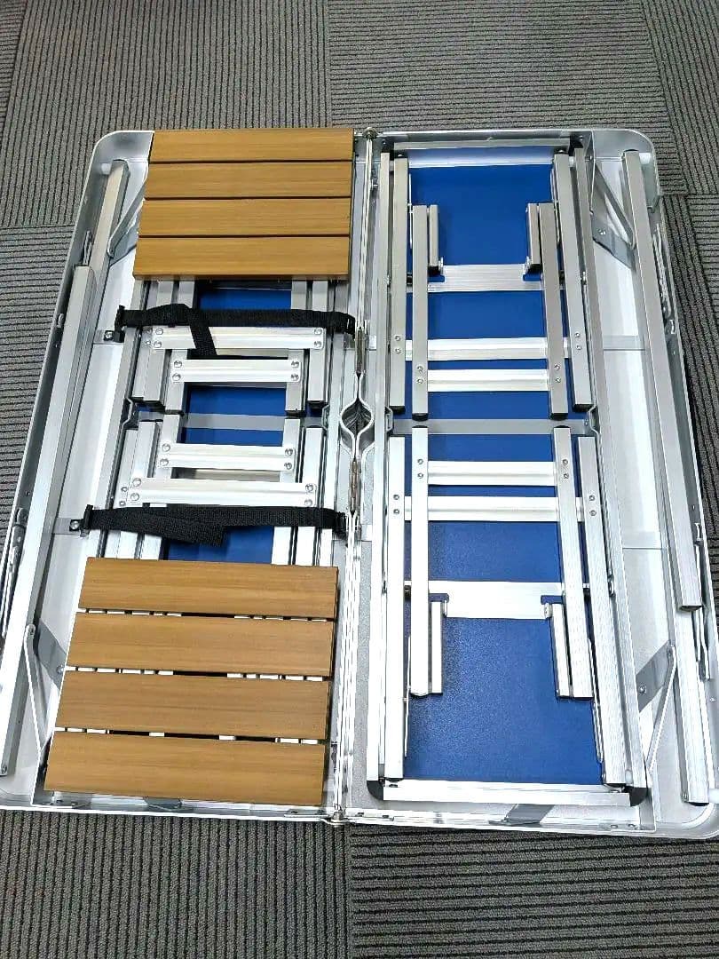 Coleman ナチュラルモザイクテーブル&チェアセット　6人用