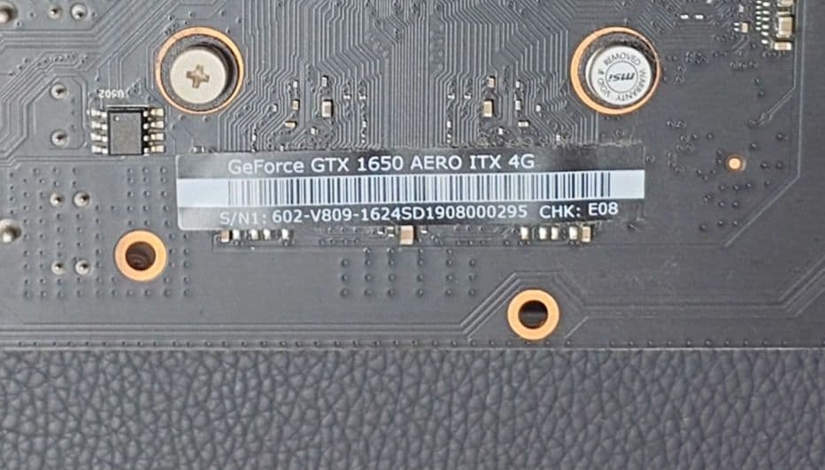 MSI AERO GeForce GTX1650 グラフィックボード