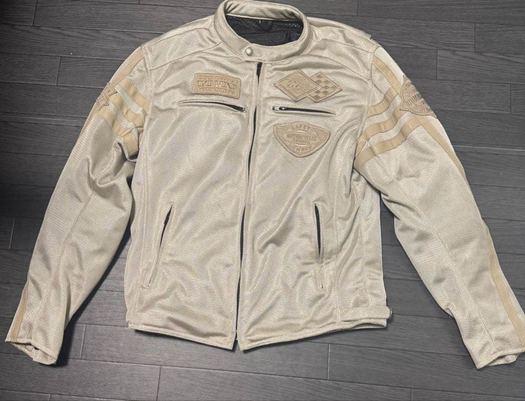 デグナー メッシュジャケット ホワイト プロテクター