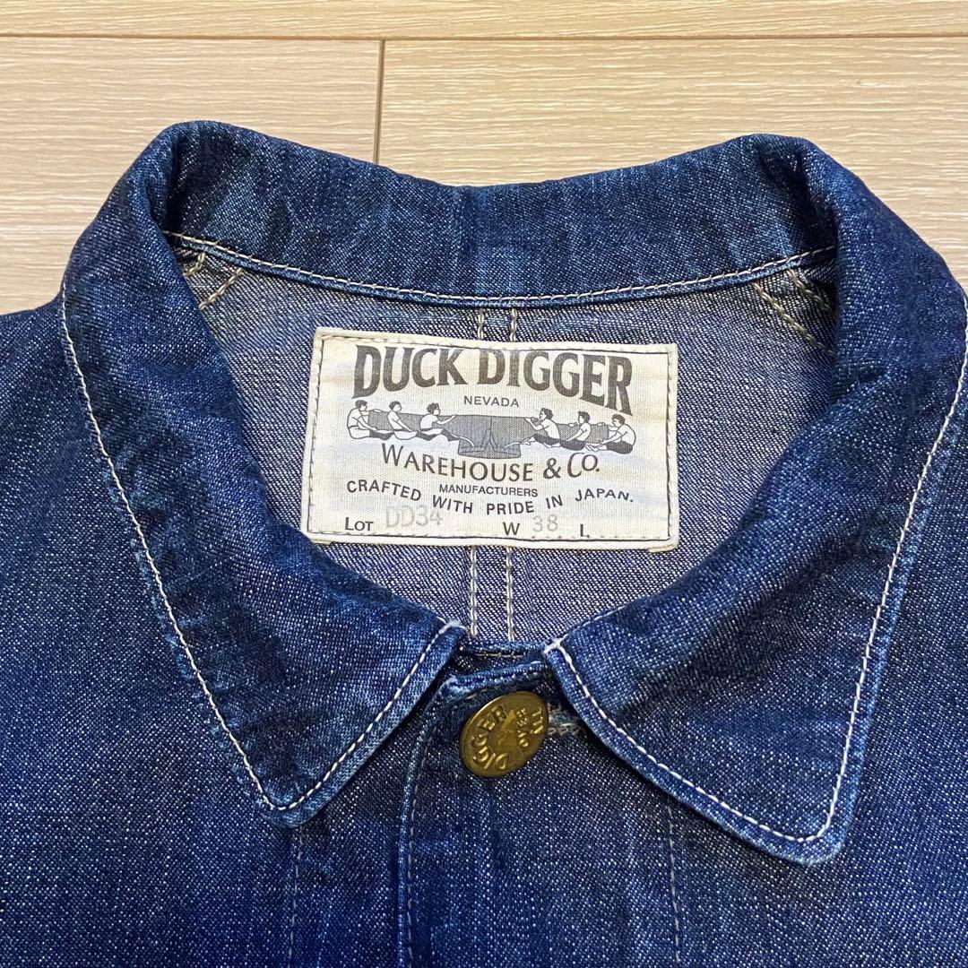 WAREHOUSE DUCK DIGGER デニムカバーオール 38