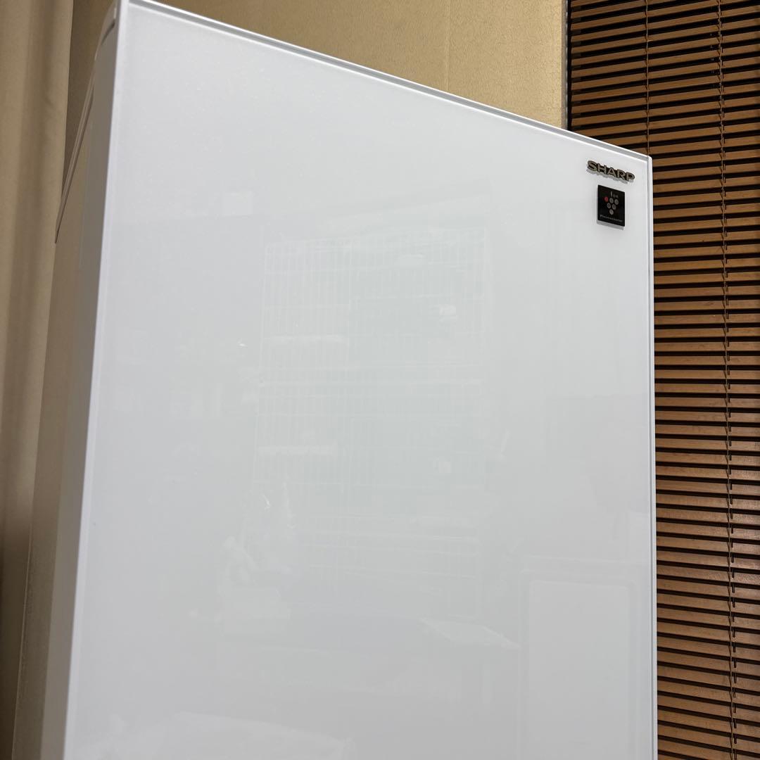 SHARP プラズマクラスター搭載冷蔵庫 137L ガラストップ つけかえドア