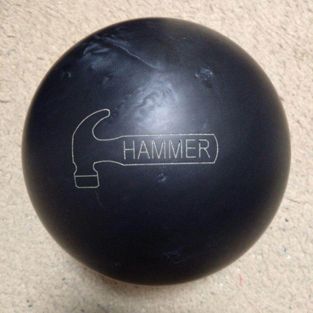 超美品✨️ブラックパールウレタン14ポンドボウリングボール ハンマー
