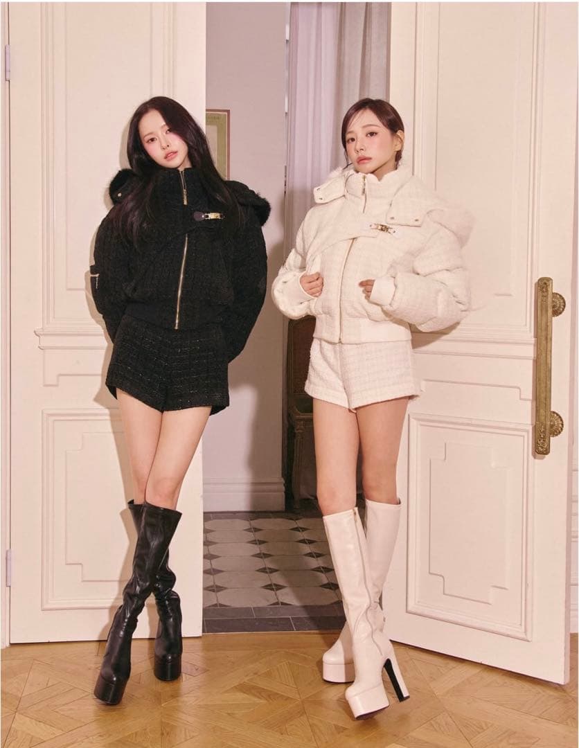 新品タグ付き Randy ベロアツイードショートパンツ ブラック