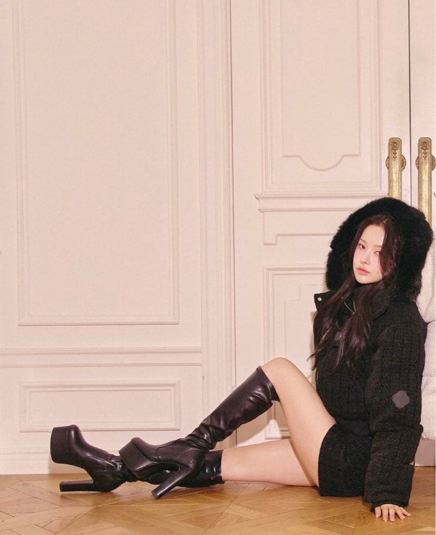 新品タグ付き Randy ベロアツイードショートパンツ ブラック