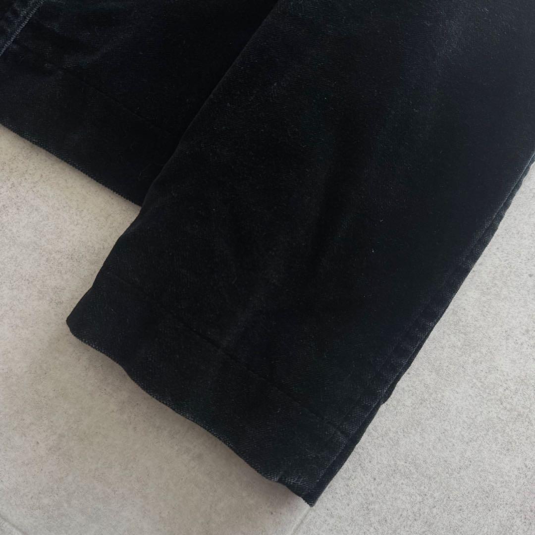 トリココムデギャルソン　AD2002　ピーコート　ベロア　ダブル　黒　M