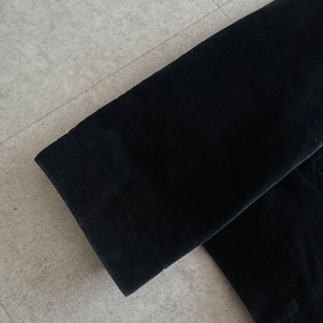 トリココムデギャルソン　AD2002　ピーコート　ベロア　ダブル　黒　M