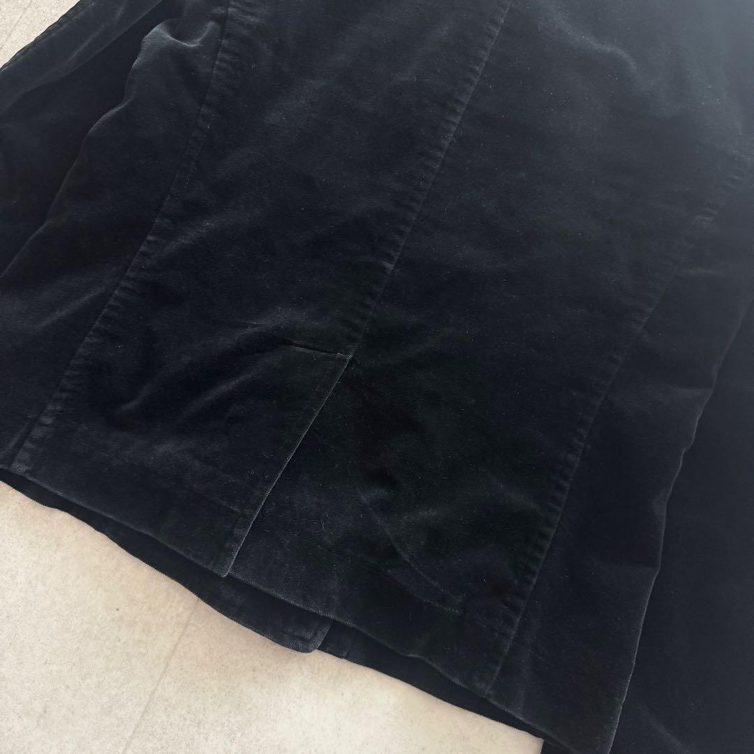 トリココムデギャルソン　AD2002　ピーコート　ベロア　ダブル　黒　M