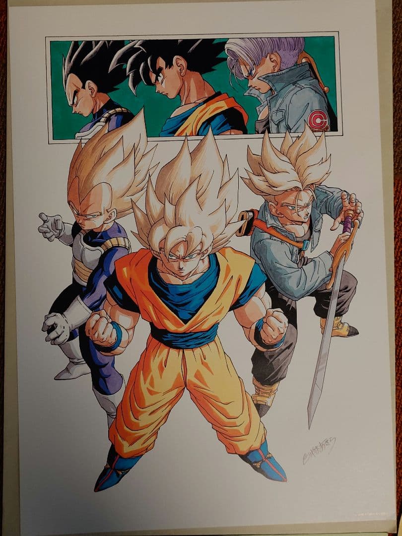 鳥山明の世界　複製原画ポスターB4サイズ5点セット　ドラゴンボール等